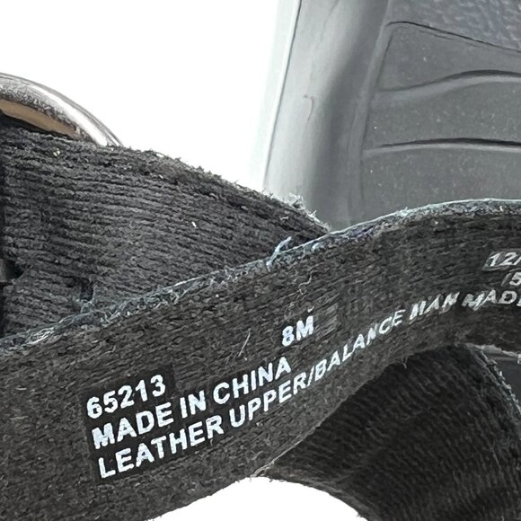 Clarks Womens Size 8 Black Leather Slip On Slides Comfort Sandals Shoes - Picture 13 of 13